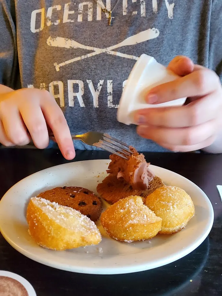 Chinese Donuts Cookies and Chocolate Ice Cream